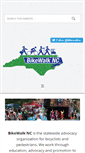 Mobile Screenshot of bikewalknc.org