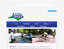 Tablet Screenshot of bikewalknc.org